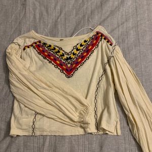 Free People Rainbow Cropped Top